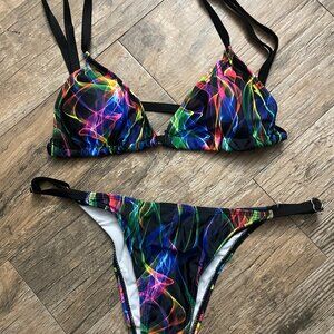 2 piece Multicolor Swim Suit